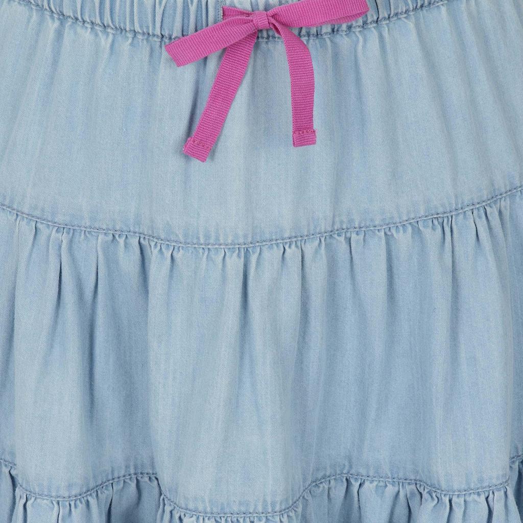 Denim - Side - Lazy Jacks Girls Drawstring Skirt