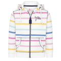 Pastel - Front - Lazy Jacks Girls Pastel Stripes Full Zip Hoodie