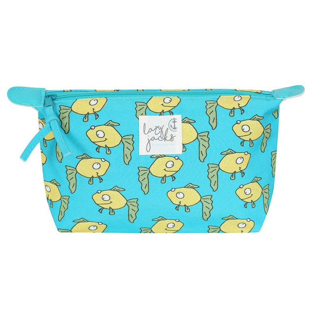 Sky - Back - Lazy Jacks Fish Cosmetic Bag