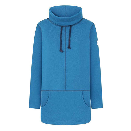 Teal - Front - Lazy Jacks Womens-Ladies Drawstring Sweatshirt