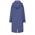 Blue - Back - Lazy Jacks Womens-Ladies Long Length Snug Fit Waterproof Jacket