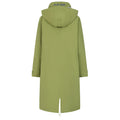 Green - Back - Lazy Jacks Womens-Ladies Long Length Snug Fit Waterproof Jacket