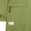 Green - Side - Lazy Jacks Womens-Ladies Long Length Snug Fit Waterproof Jacket