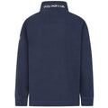 Marine - Side - Lazy Jacks Mens Textured Quarter Zip Sweatshirt