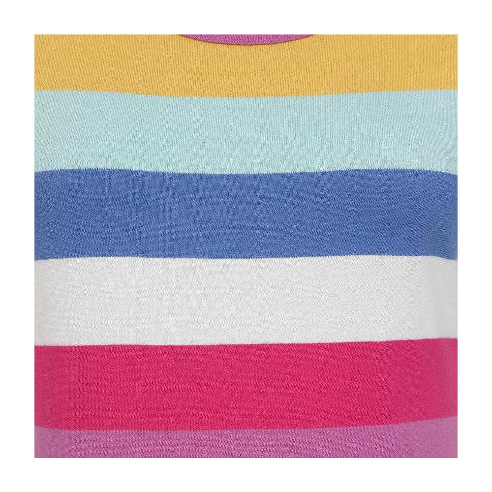 Multicoloured - Side - Lazy Jacks Womens-Ladies Cotton Jersey Long Length T-Shirt Dress