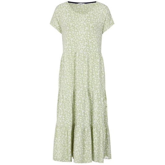 Green-White - Front - Lazy Jacks Womens-Ladies Floral Maxi Dress