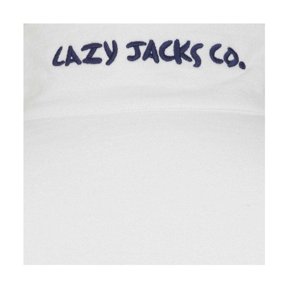 White-Green - Lifestyle - Lazy Jacks Womens-Ladies Striped Full Zip Sweatshirt