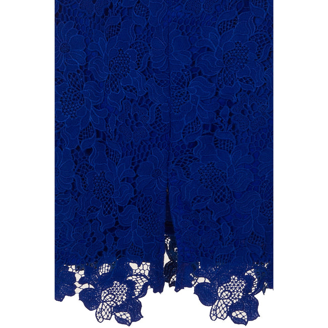 Blue - Lifestyle - Paper Dolls Womens-Ladies Blue Crochet Lace Bodycon Dress