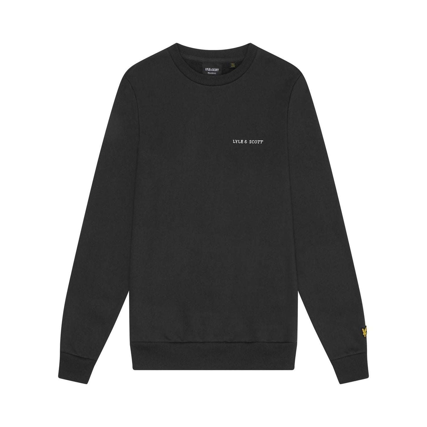 Gunmetal-Cove - Front - Lyle & Scott Mens Embroidered Crew Neck Sweatshirt