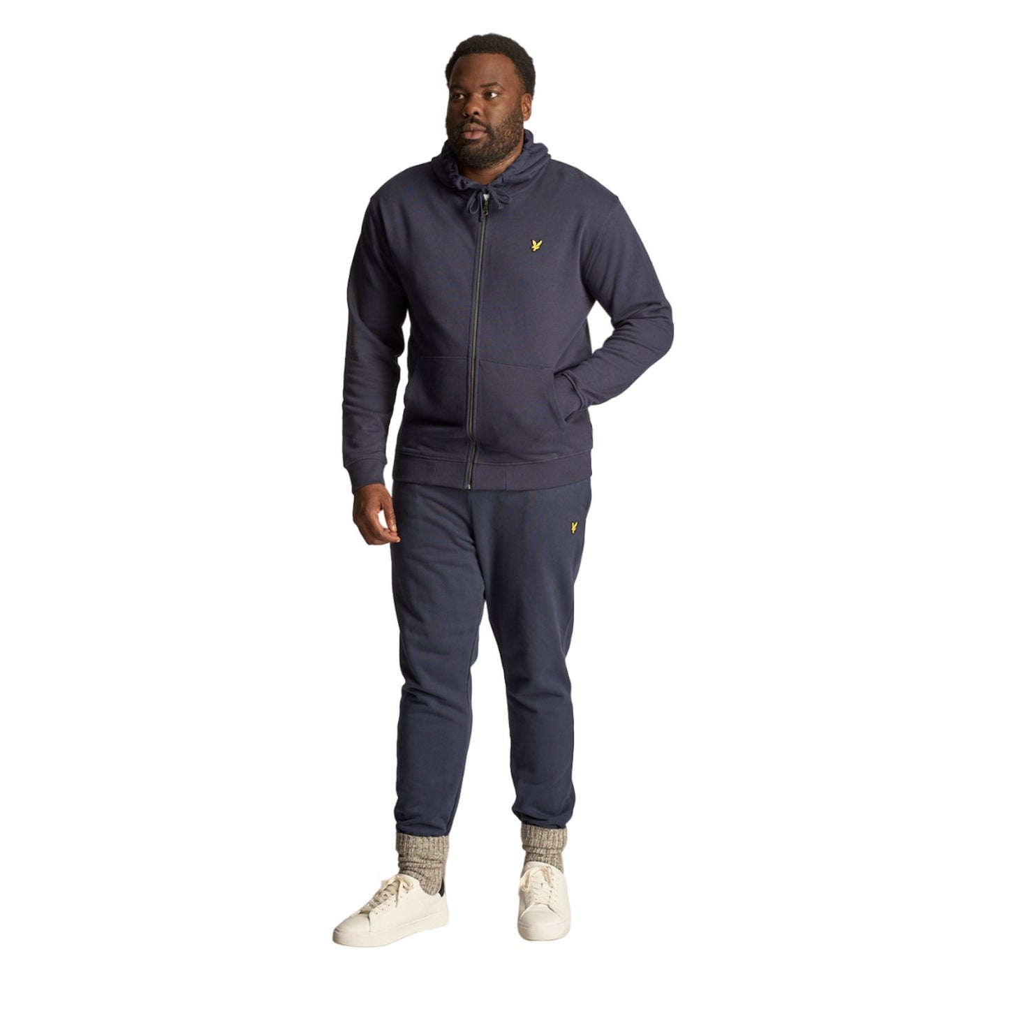 Navy - Lifestyle - Lyle & Scott Mens Plus Full Zip Hoodie