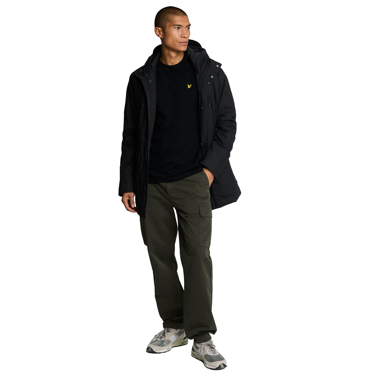 Jet Black - Lifestyle - Lyle & Scott Mens Pique T-Shirt
