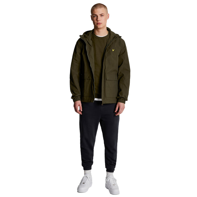 Olive - Lifestyle - Lyle & Scott Mens Hooded Pocket Jacket