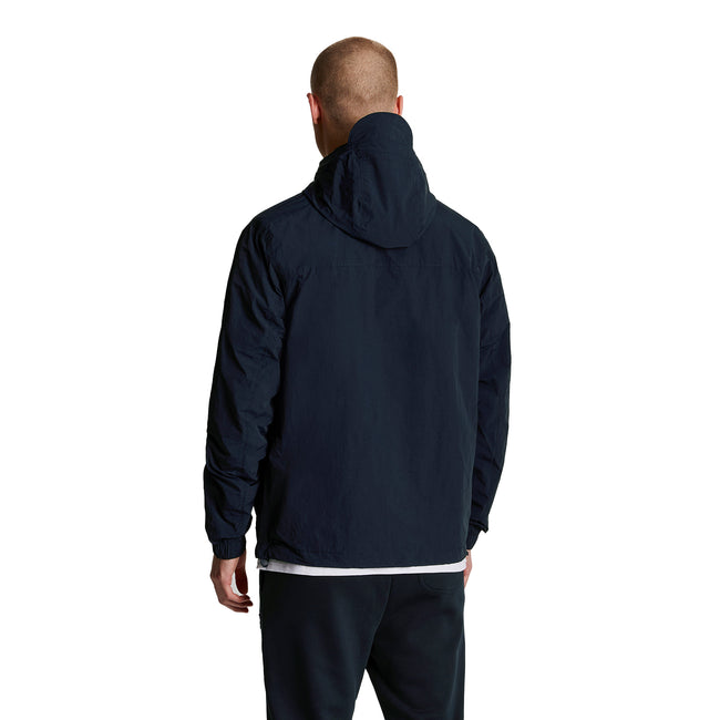 Dark Navy - Back - Lyle & Scott Mens Hooded Pocket Jacket