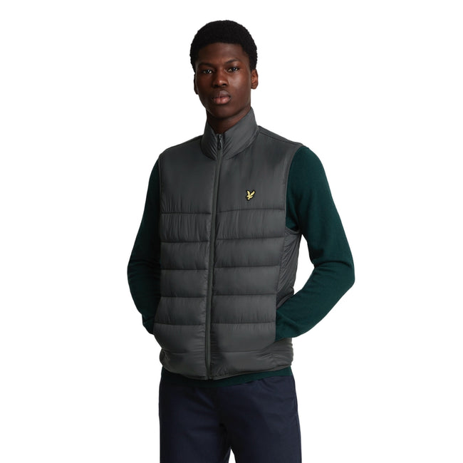 Gunmetal - Back - Lyle & Scott Mens Padded Gilet