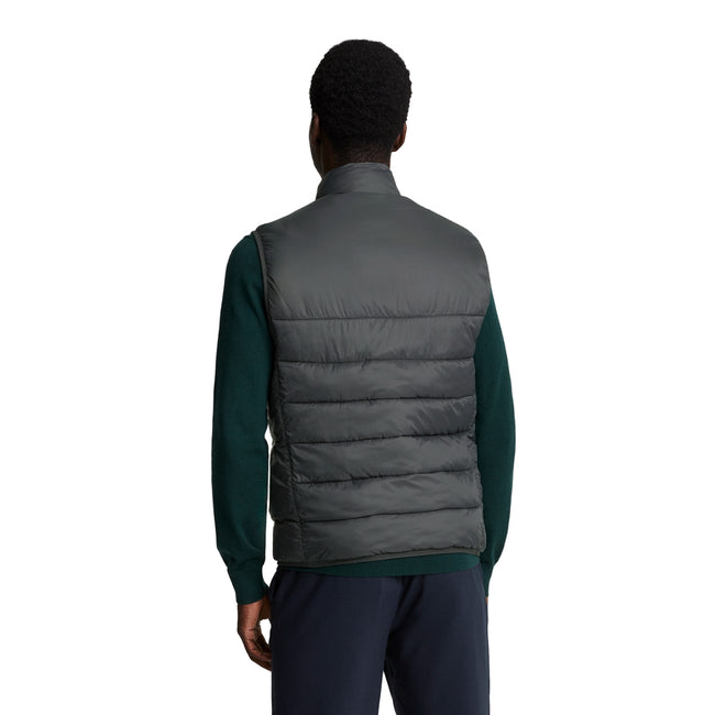 Gunmetal - Side - Lyle & Scott Mens Padded Gilet
