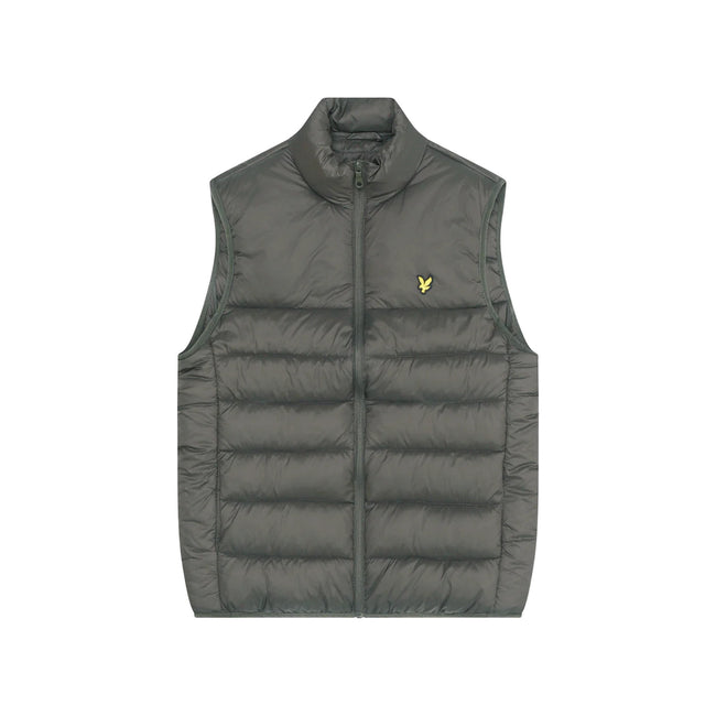 Olive - Front - Lyle & Scott Mens Padded Gilet