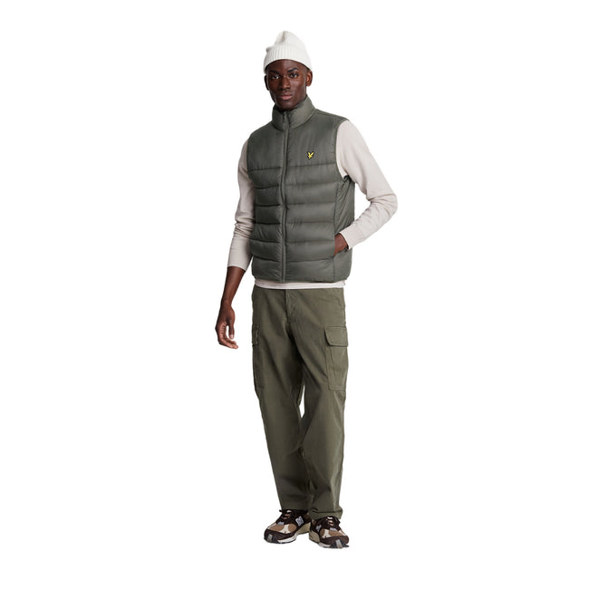 Olive - Lifestyle - Lyle & Scott Mens Padded Gilet