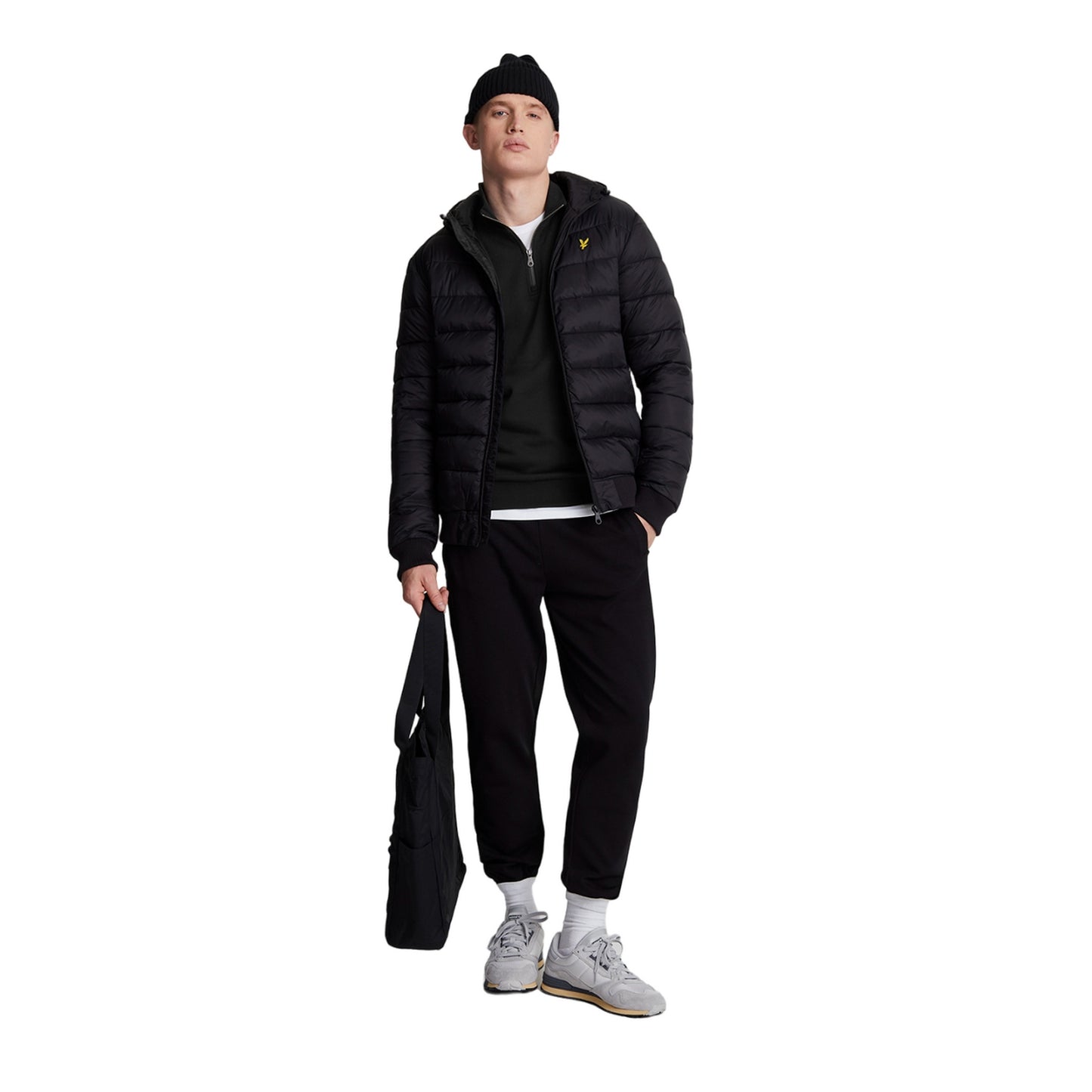 Jet Black - Lifestyle - Lyle & Scott Mens Loopback Quarter Zip Sweatshirt