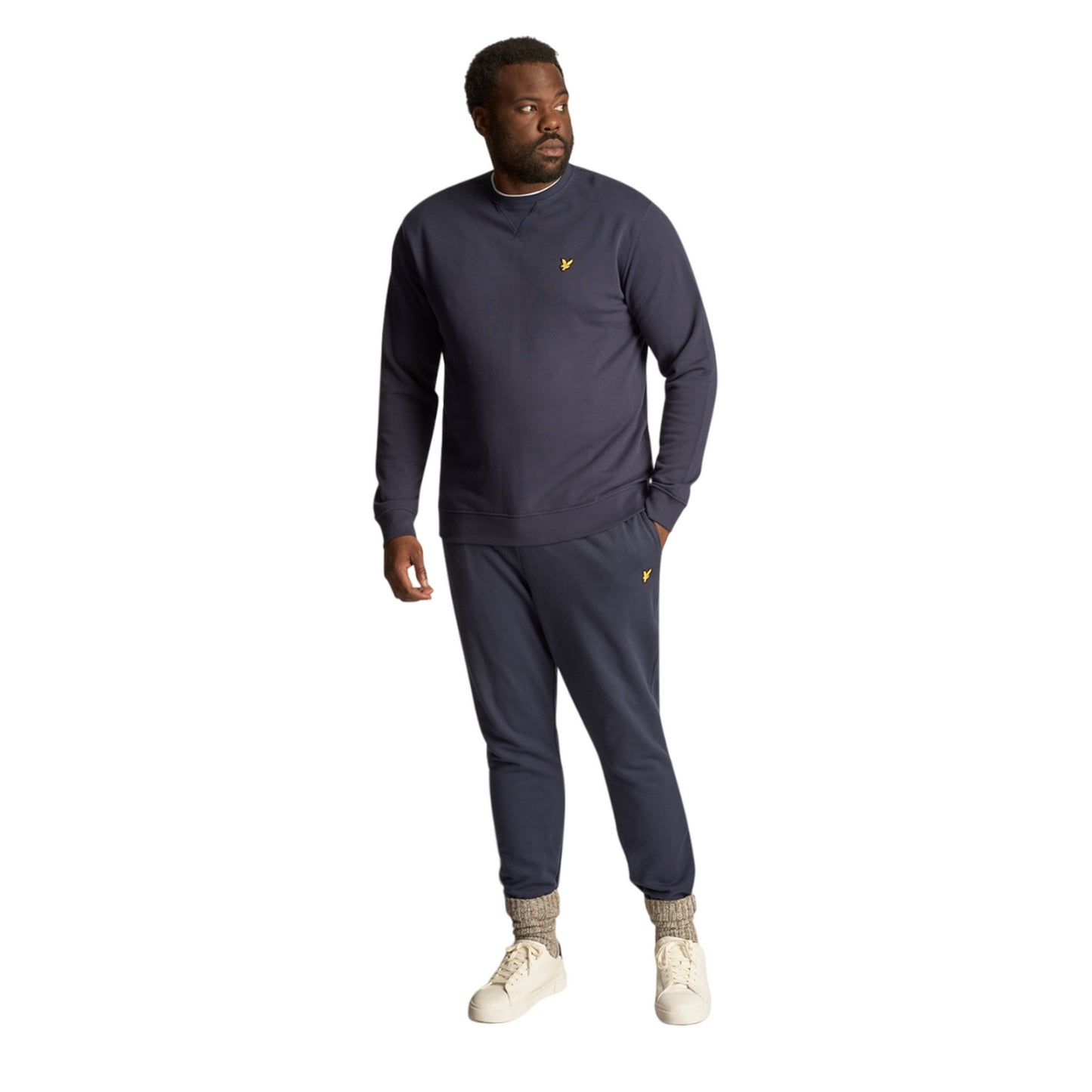 Navy - Lifestyle - Lyle & Scott Mens Crew Neck Plus Sweatshirt