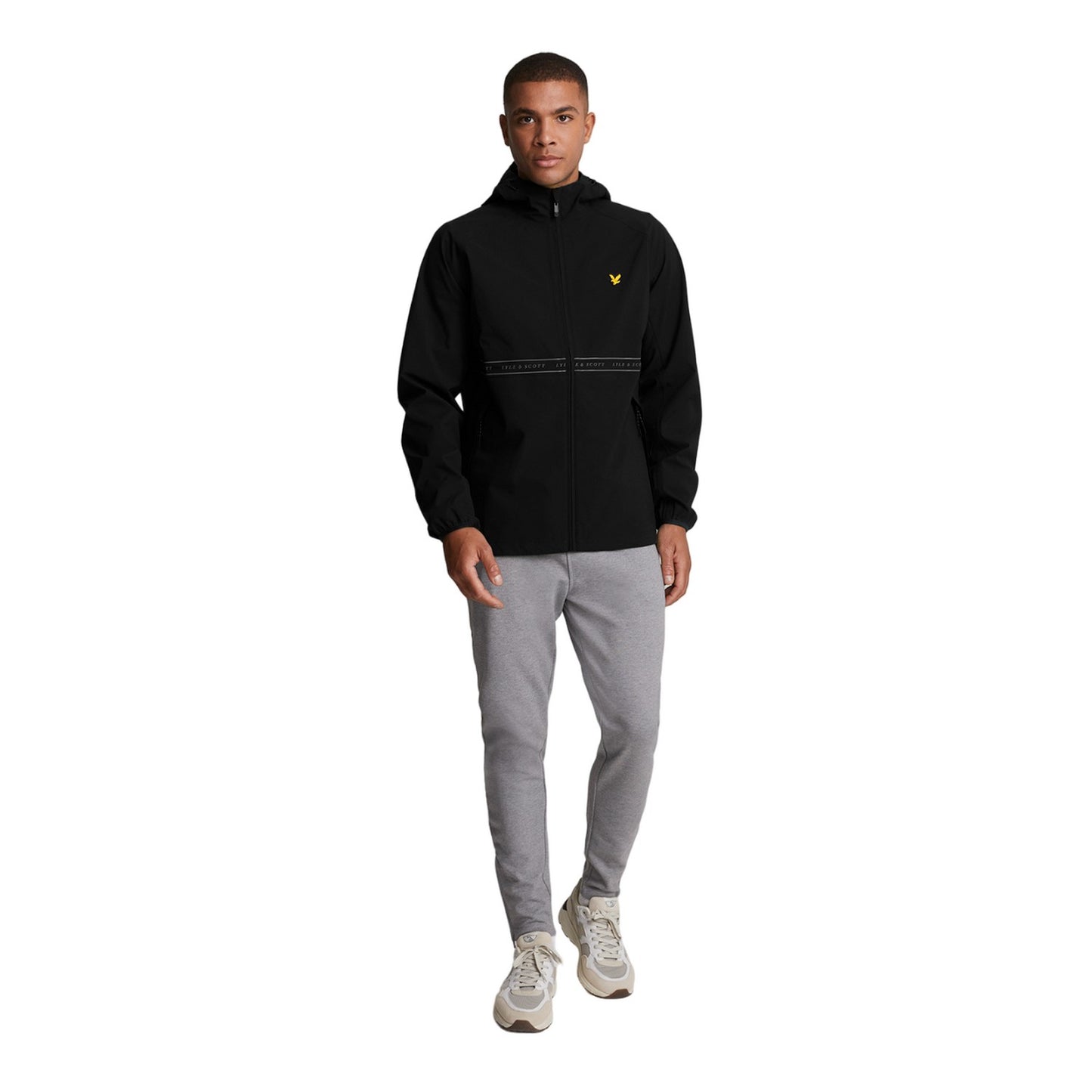 Jet Black - Side - Lyle & Scott Mens Energy Tape Jacket