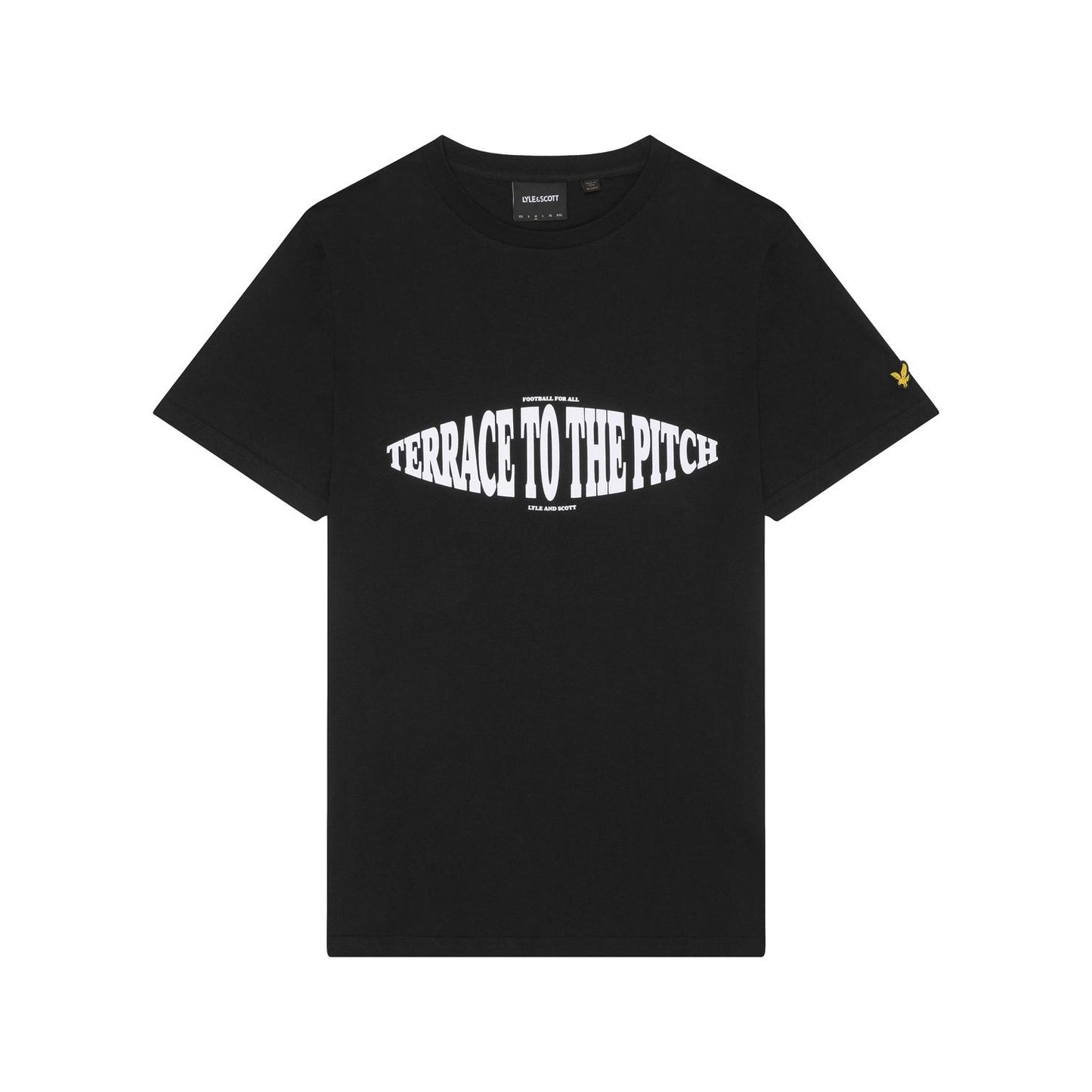 Jet Black - Front - Lyle & Scott Mens Terrace Printed T-Shirt
