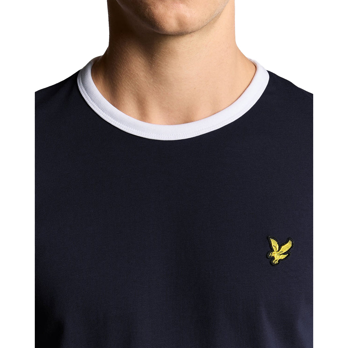 Dark Navy-White - Lifestyle - Lyle & Scott Mens Ringer T-Shirt