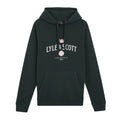 Dark Navy - Front - Lyle & Scott Mens Cheers To Tradition Graphic Loopback Hoodie