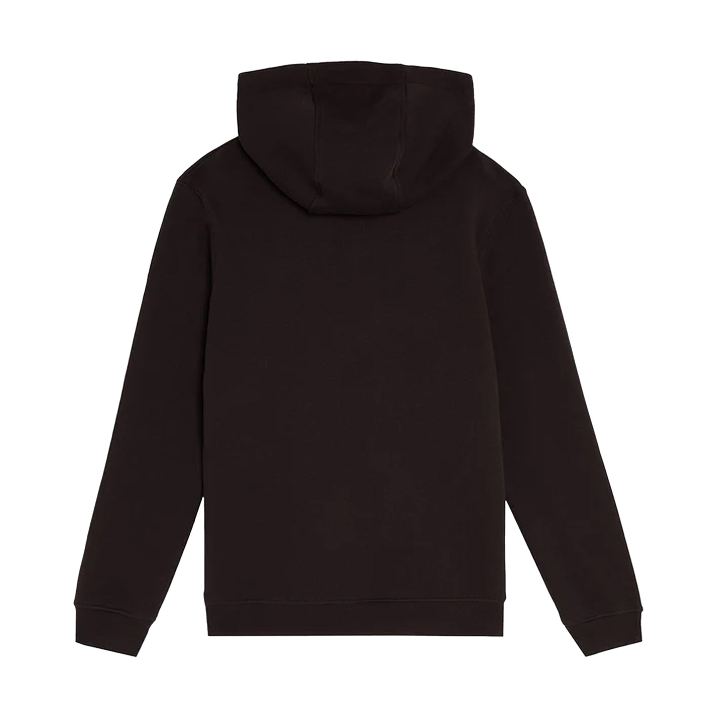 Jet Black - Back - Lyle & Scott Boys Brushed Back Pull Over Hoodie