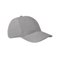 Pure Grey - Front - SOLS Apollo 6 Panel Baseball Cap