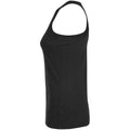 Deep Black - Side - SOLS Womens-Ladies Justin Tank Top