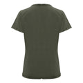 Dark Green Brown - Back - Roly Womens-Ladies Husky T-Shirt