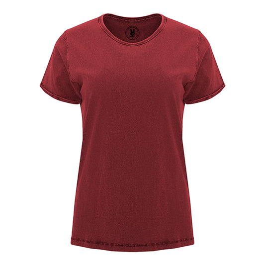 Garnet Red - Front - Roly Womens-Ladies Husky T-Shirt