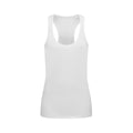 White - Front - Stedman Womens-Ladies Active 140 Tank Top