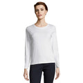 White - Front - SOLS Womens-Ladies Imperial Long-Sleeved T-Shirt