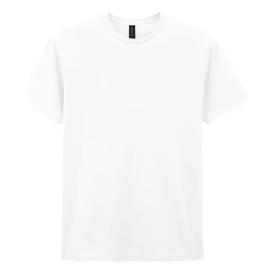White - Front - Gildan Unisex Adult Soft Touch T-Shirt