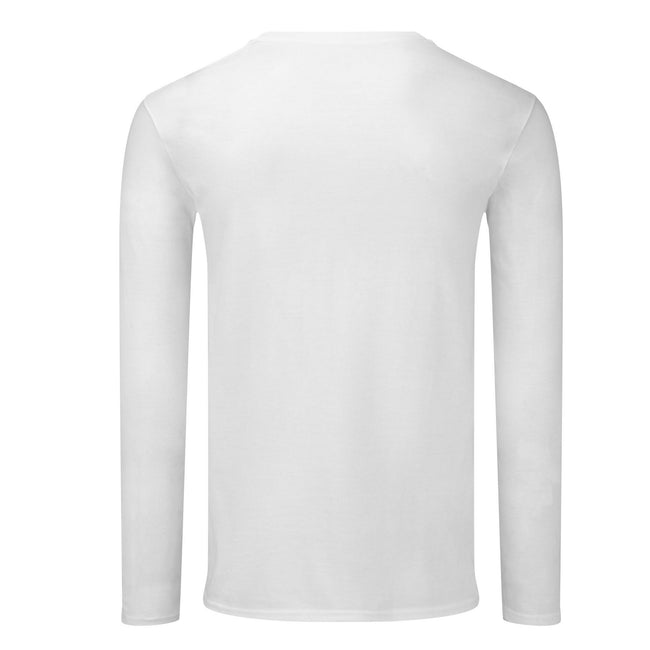 White - Back - Fruit of the Loom Unisex Adult Iconic 140 Long-Sleeved T-Shirt