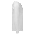 White - Side - Fruit of the Loom Unisex Adult Iconic 140 Long-Sleeved T-Shirt