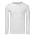 White - Front - Fruit of the Loom Unisex Adult Iconic 140 Long-Sleeved T-Shirt