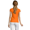 Orange - Back - SOLS Womens-Ladies Moon V Neck T-Shirt