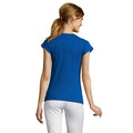 Royal Blue - Back - SOLS Womens-Ladies Moon V Neck T-Shirt