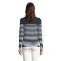 French Navy - Back - SOLS Womens-Ladies Matelot Striped Long-Sleeved T-Shirt