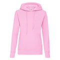 Light Pink - Front - Fruit of the Loom Womens-Ladies Classic Hoodie