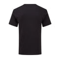 Black - Back - Fruit of the Loom Unisex Adult Iconic V Neck T-Shirt