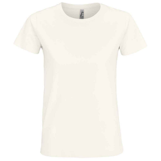 Off White - Front - SOLS Womens-Ladies Imperial T-Shirt
