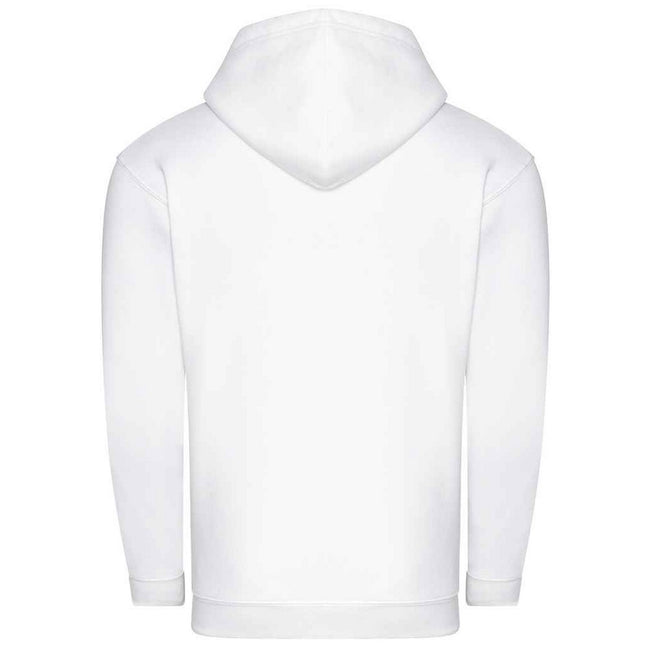 Arctic White - Back - Awdis Unisex Adult Organic Full Zip Hoodie