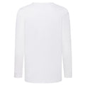 White - Back - Fruit of the Loom Childrens-Kids Valueweight Long-Sleeved T-Shirt