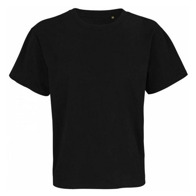 Deep Black - Front - SOLS Unisex Adult Legacy Oversized T-Shirt