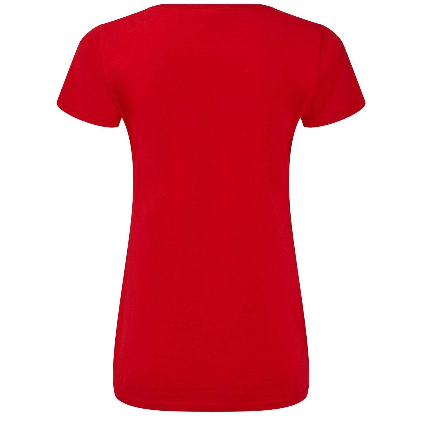 Red - Back - Fruit of the Loom Womens-Ladies Iconic 150 V Neck T-Shirt
