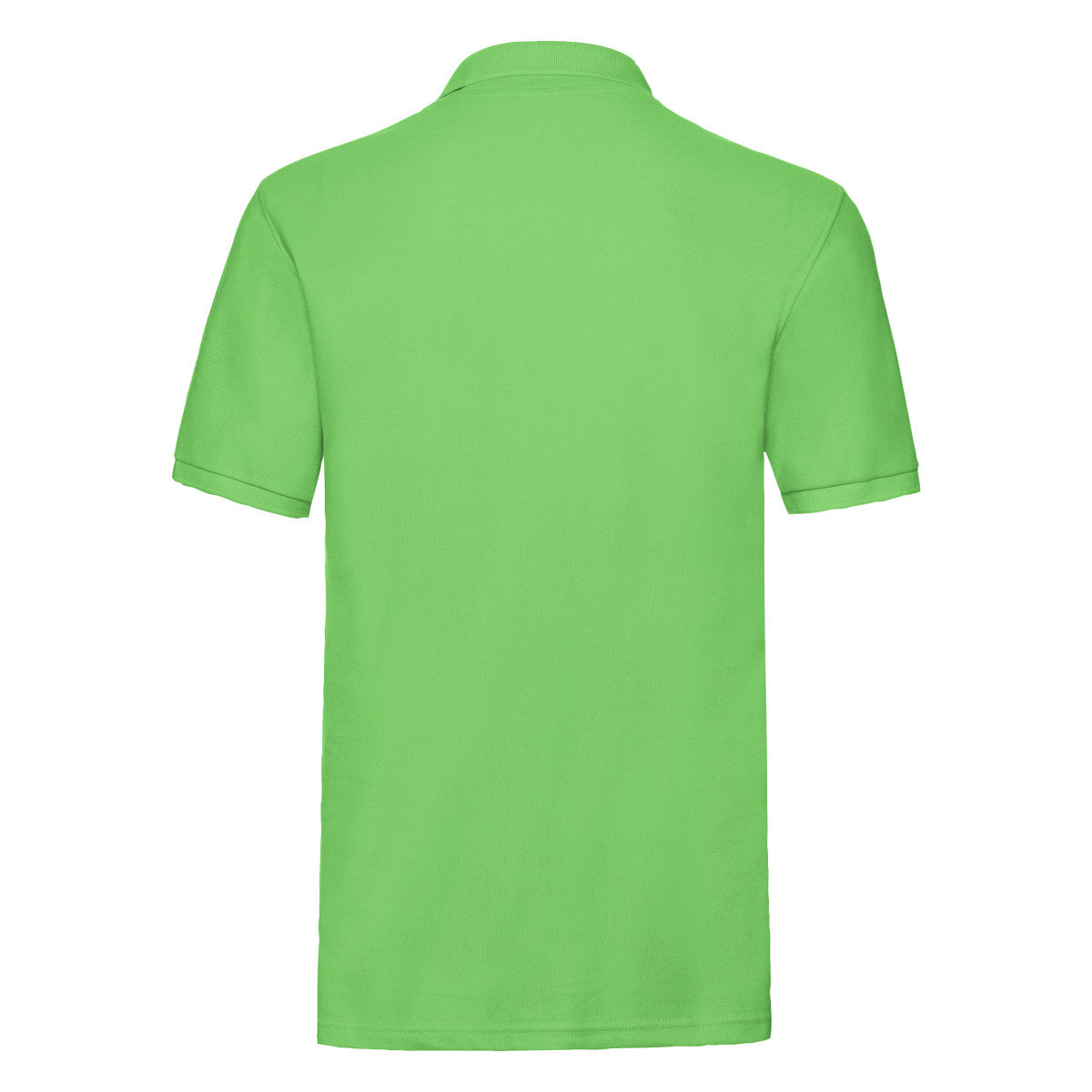 Lime - Back - Fruit of the Loom Unisex Adult Premium Polo Shirt