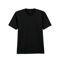 Pitch Black - Front - Gildan Unisex Adult Softstyle Midweight T-Shirt